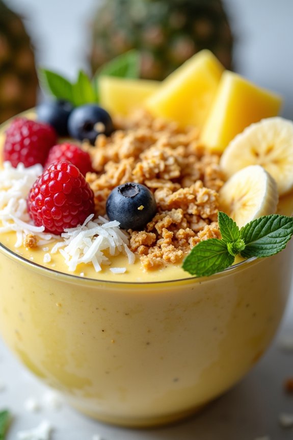 tropical smoothie bowl delight