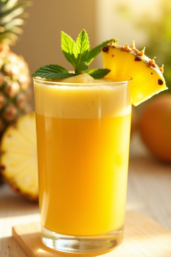 tropical smoothie with mango