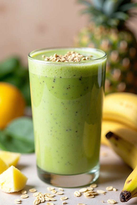 tropical smoothie with oats