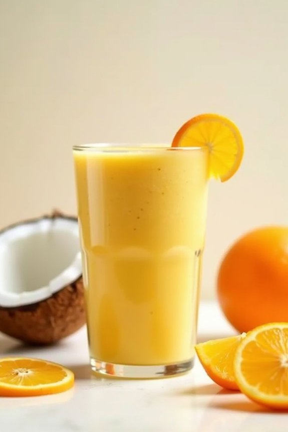 vegan creamy orange smoothie