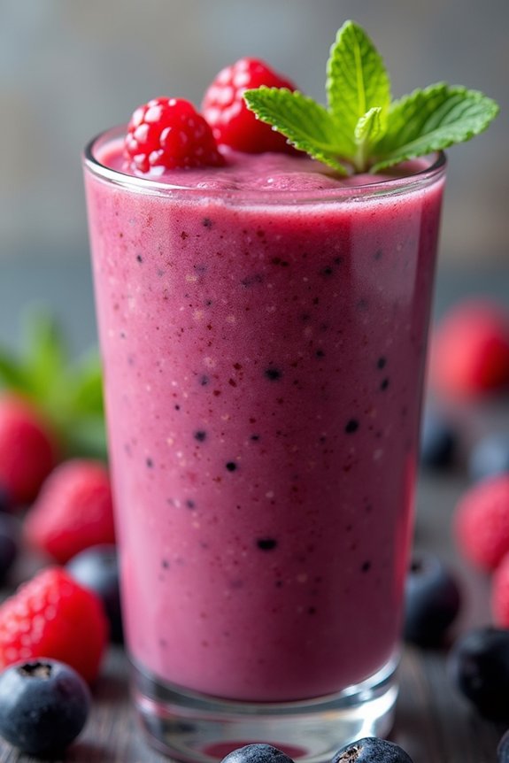 vibrant and healthy smoothie