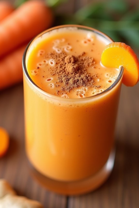 vibrant ginger carrot smoothie