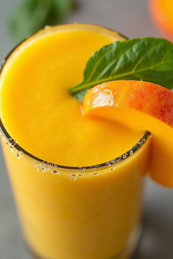 vibrant mango spinach smoothie