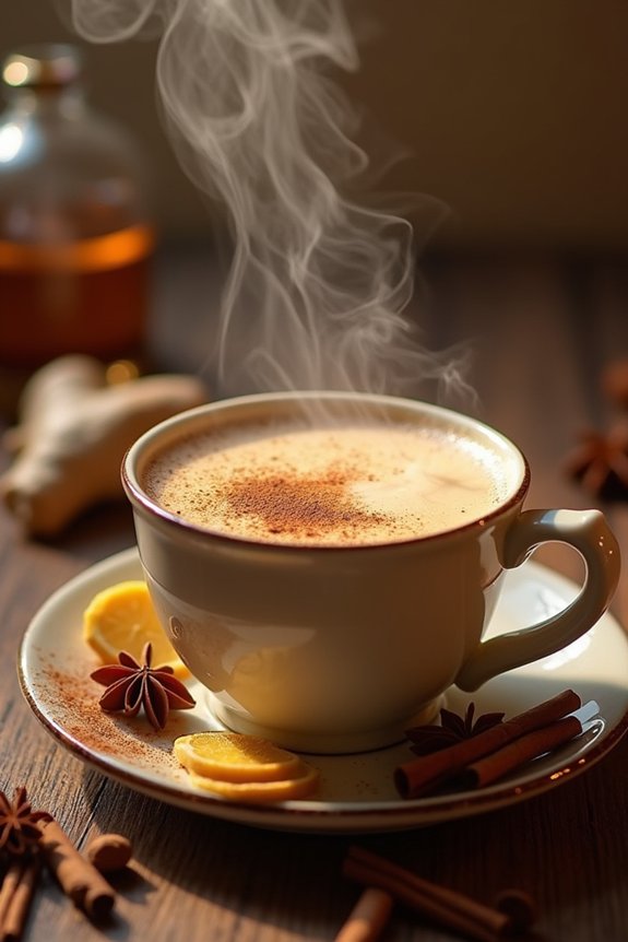 aromatic spiced jasmine chai