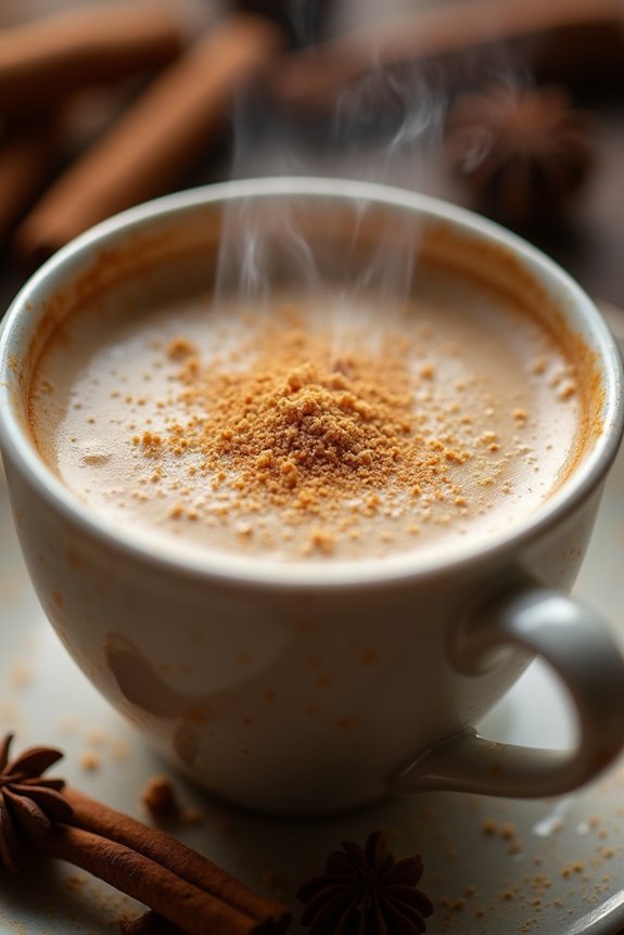 aromatic vanilla nutmeg chai