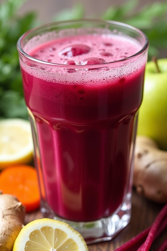 beet and ginger juice