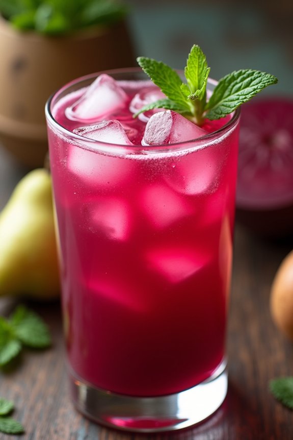 beet pear mint juice