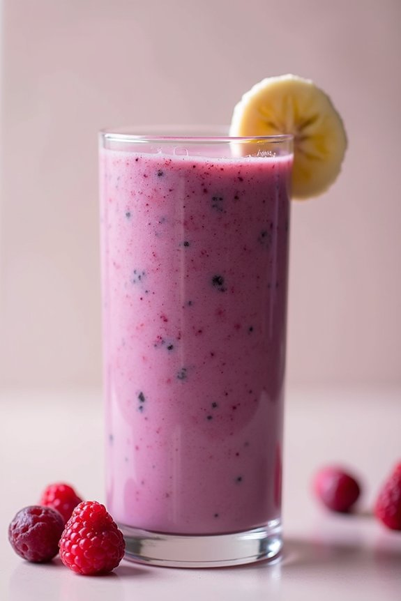 berry banana protein shake