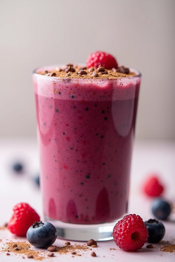 berry coffee protein smoothie