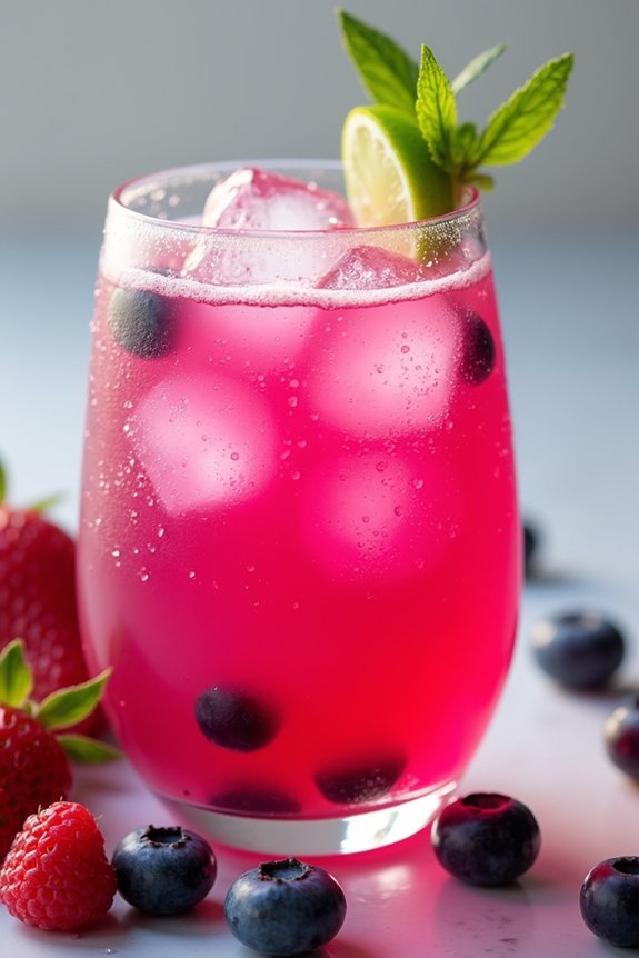 berry dragon fruit juice
