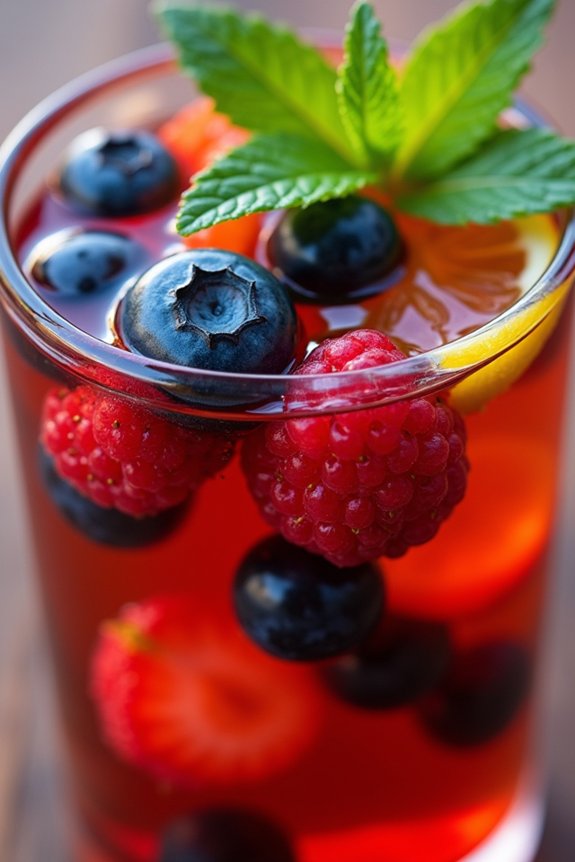 berry infused rooibos tea