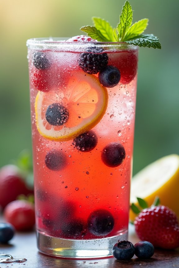 berry infused sparkling lemonade recipe