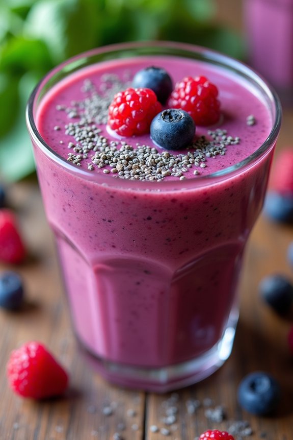 berry packed protein smoothie delight