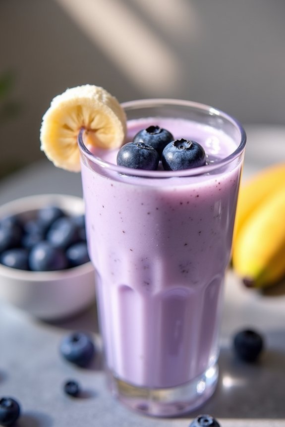 blueberry banana protein shake