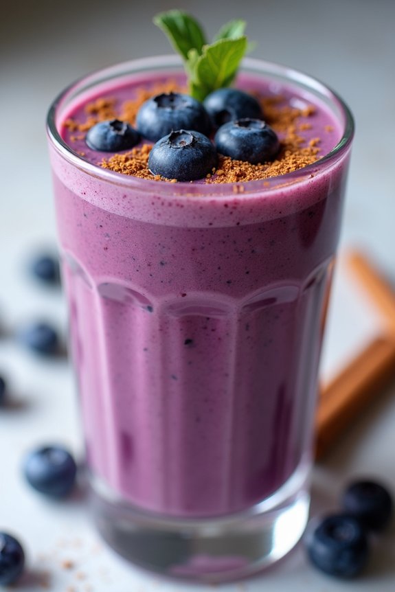 blueberry cinnamon protein shake
