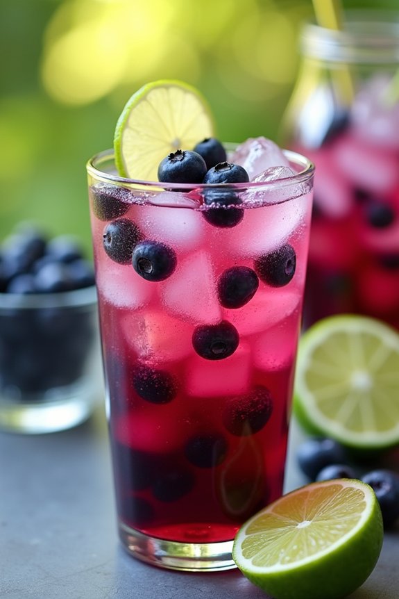blueberry lime lemonade delight