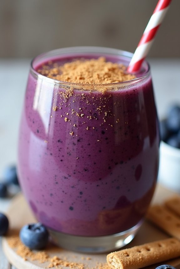 blueberry pie protein smoothie