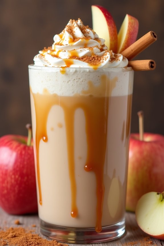 caramel apple protein shake