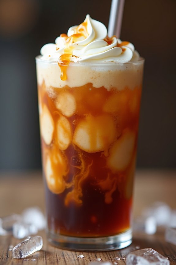 caramel flavored cold brew indulgence