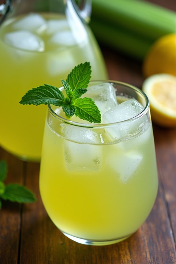 celery green tea infusion