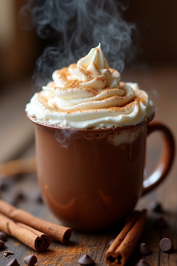 chai infused creamy hot chocolate
