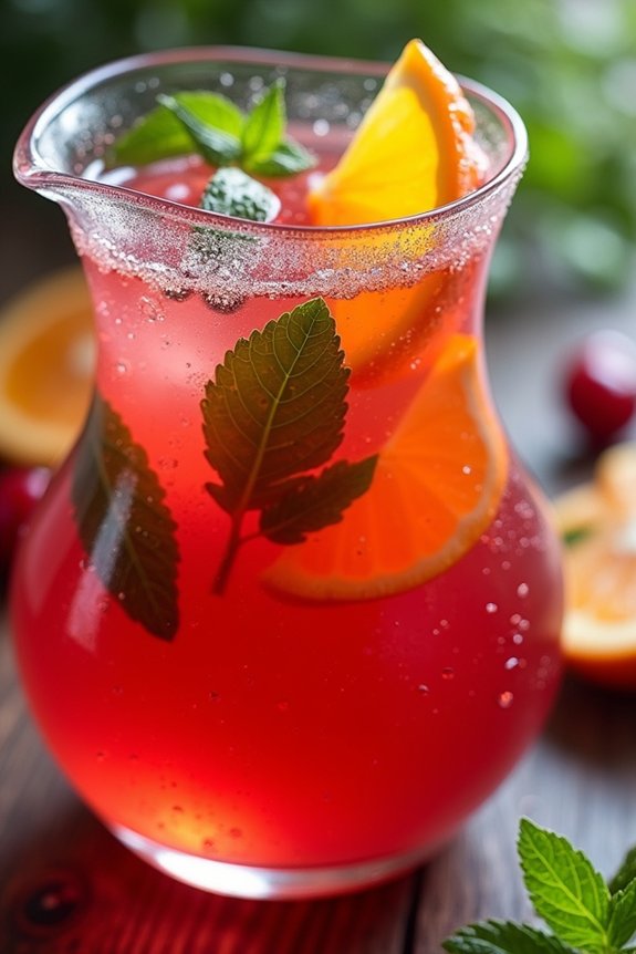 cherry orange refreshing infusion