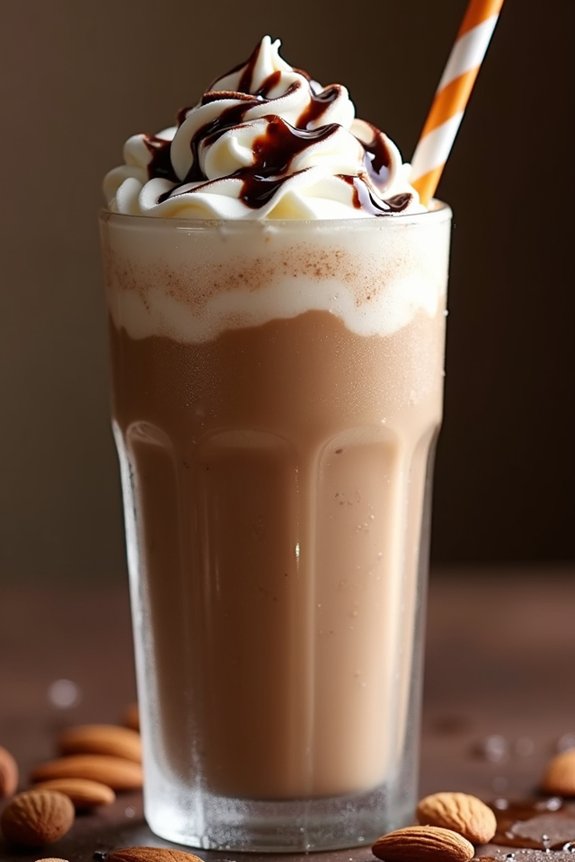 chocolate almond coffee shake