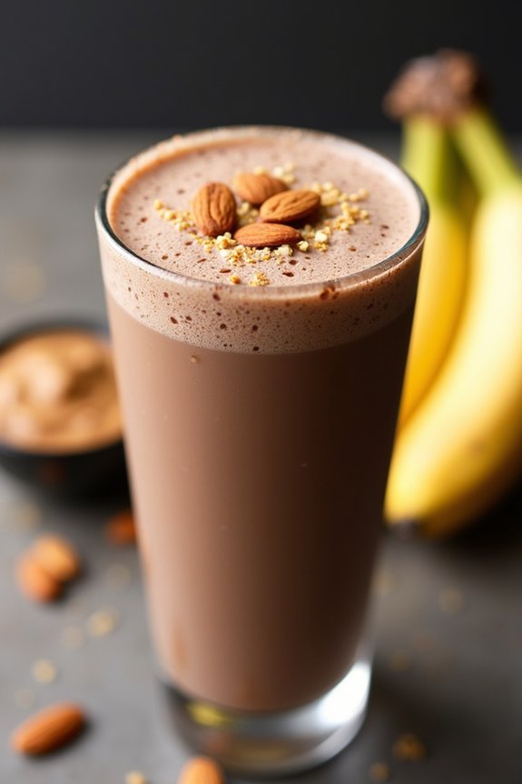 chocolate banana almond shake
