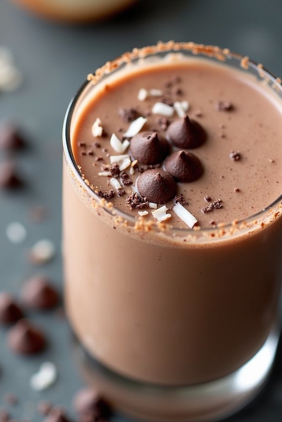 chocolate coconut protein shake