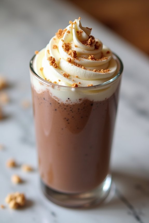 chocolate hazelnut protein shake