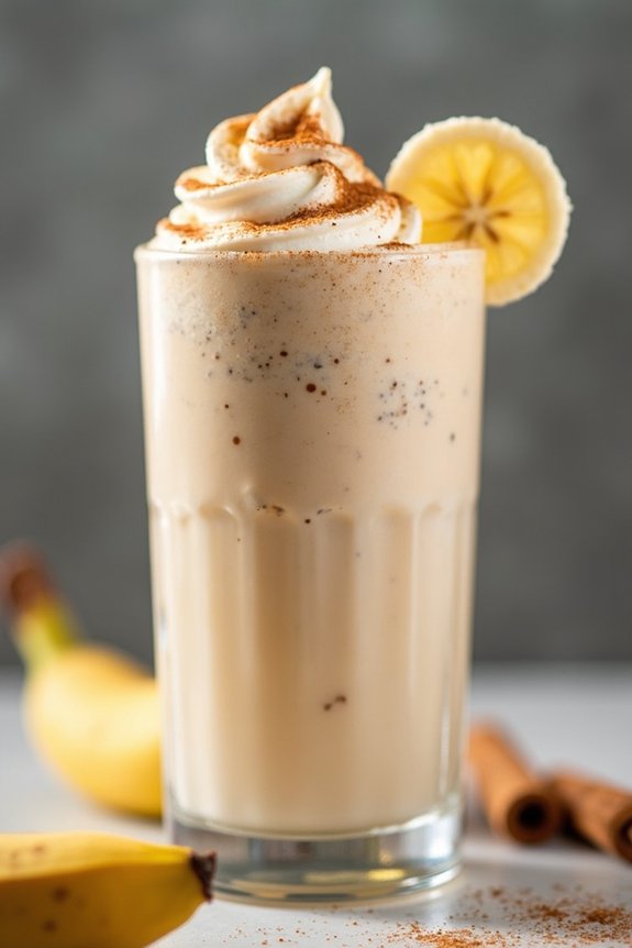 cinnamon banana protein shake