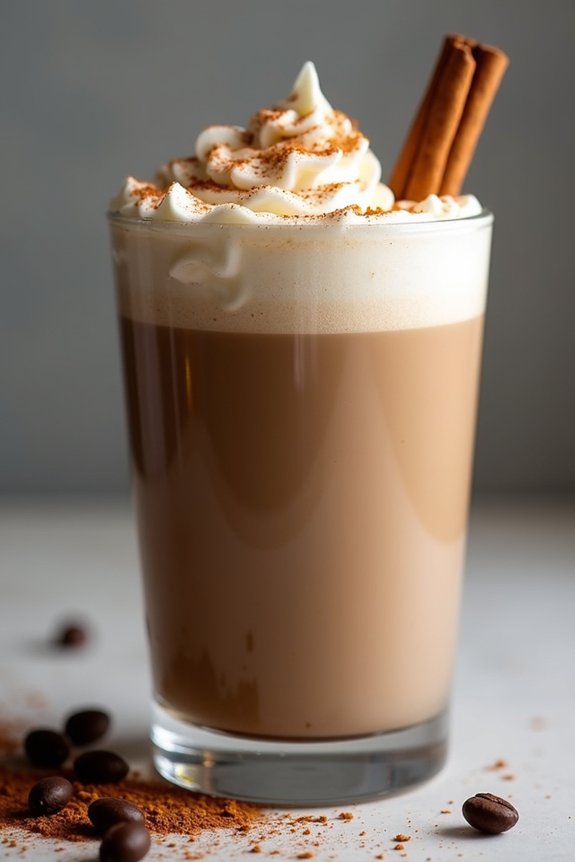 cinnamon coffee protein shake