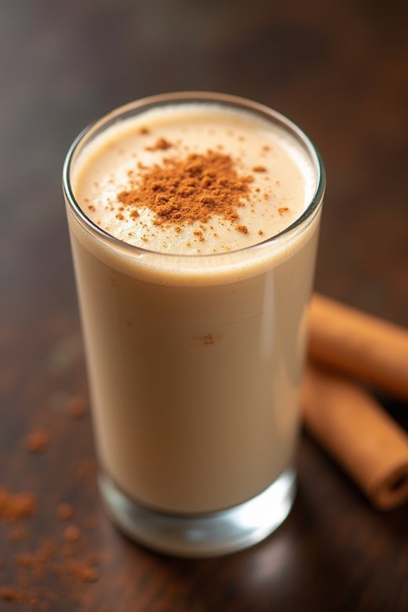 cinnamon flavored coffee smoothie delight