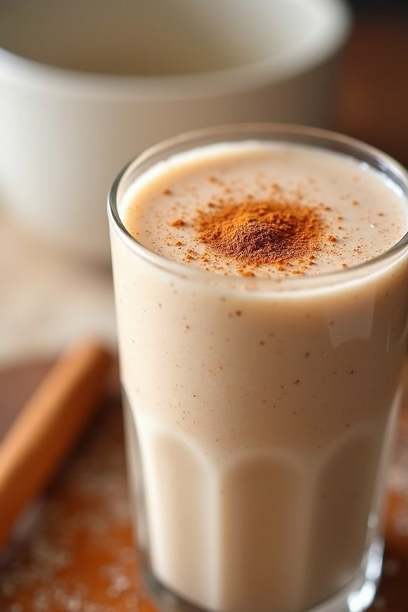 cinnamon roll protein shake