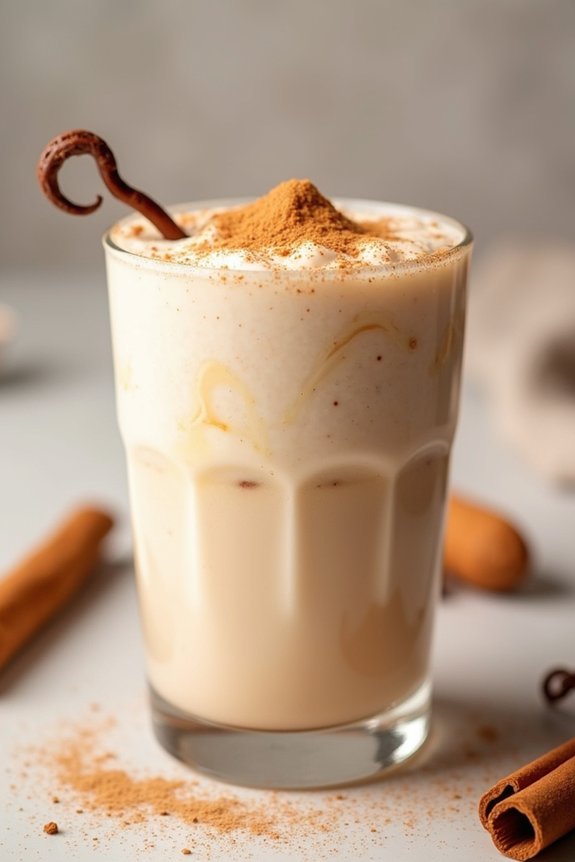 cinnamon roll protein shake