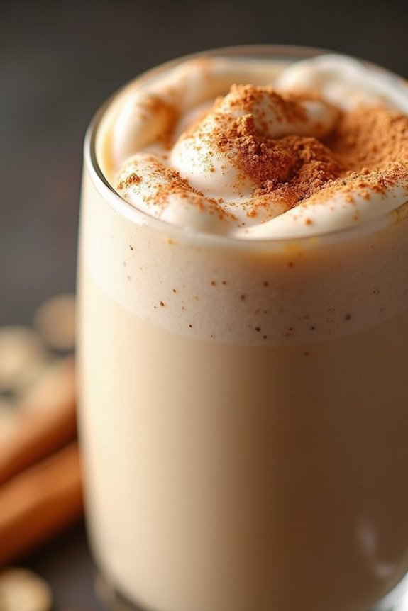 cinnamon roll protein shake