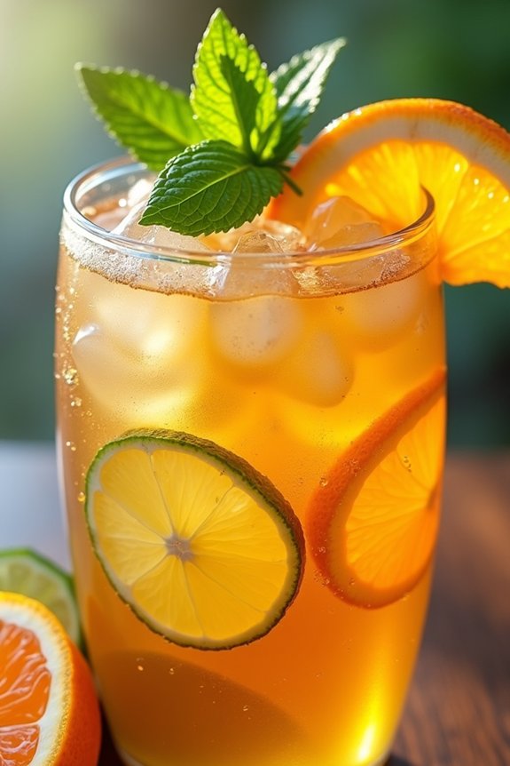 citrus mint refreshing beverage