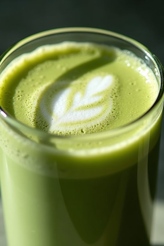 classic creamy matcha beverage