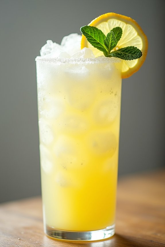 classic refreshing frozen lemonade