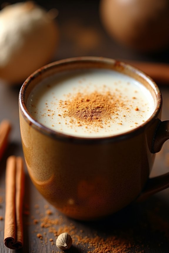coconut chai with spices