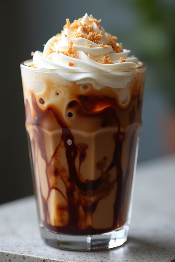 coconut chocolate iced coffee