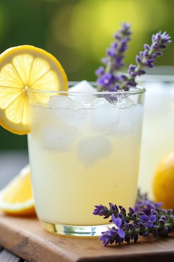 coconut lemonade with lavender