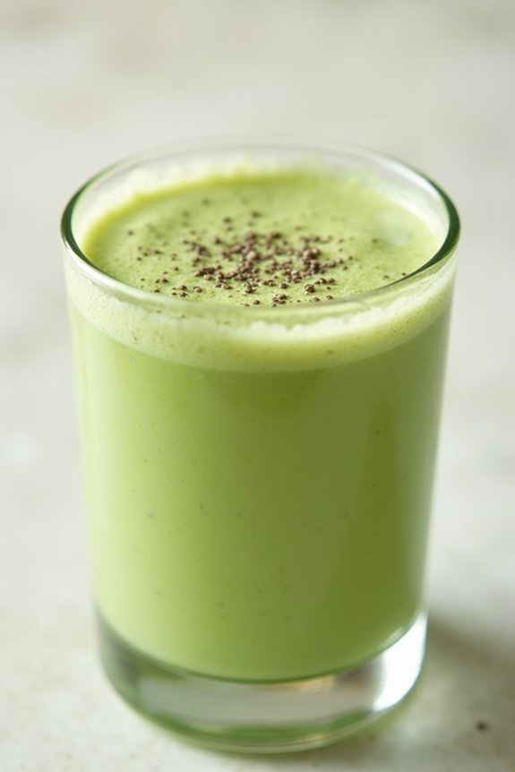 coconut matcha protein shake