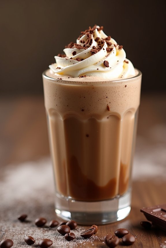 coffee chocolate protein shake