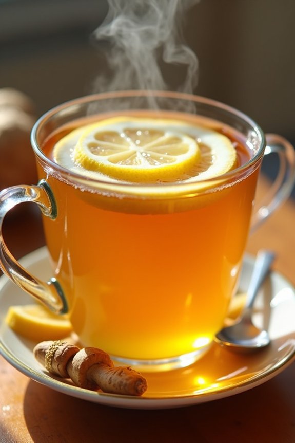 comforting ginger lemon tea