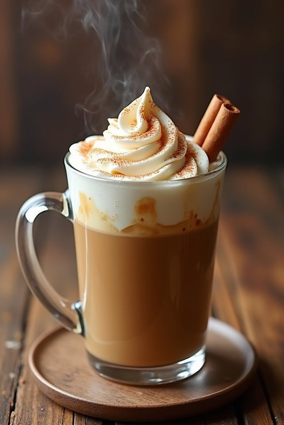 cozy cinnamon roll coffee