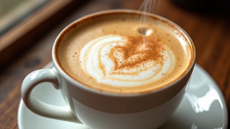 cozy frothy tea lattes