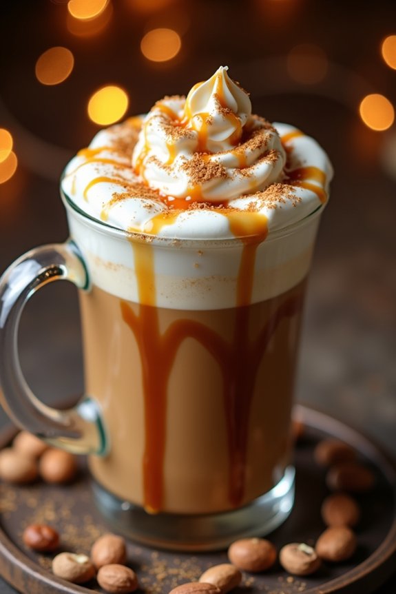 cozy hazelnut caramel macchiato