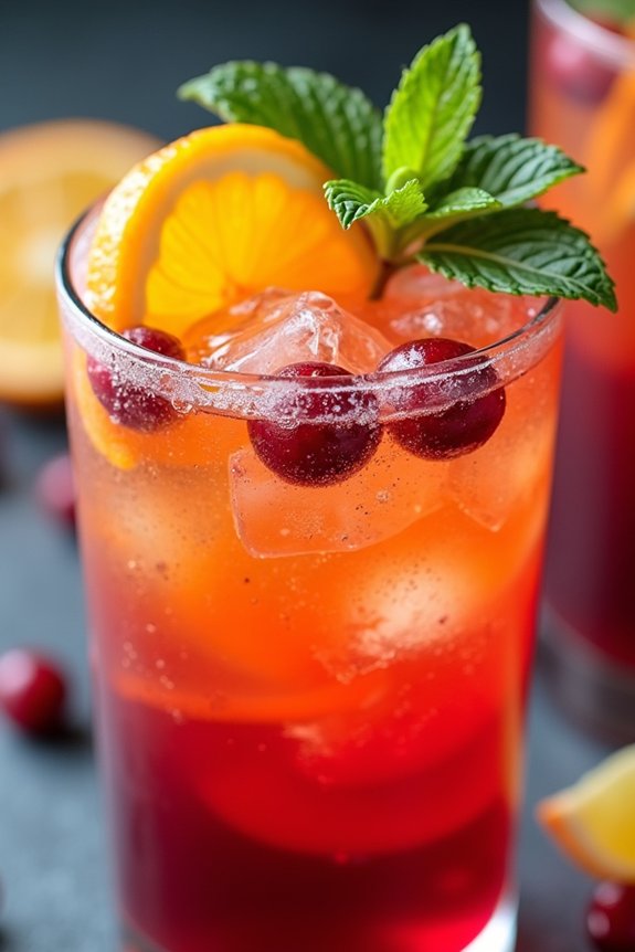 cranberry citrus refreshing drink