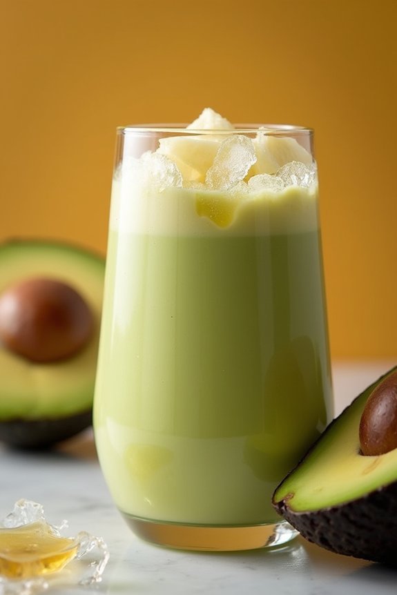 creamy avocado banana shake